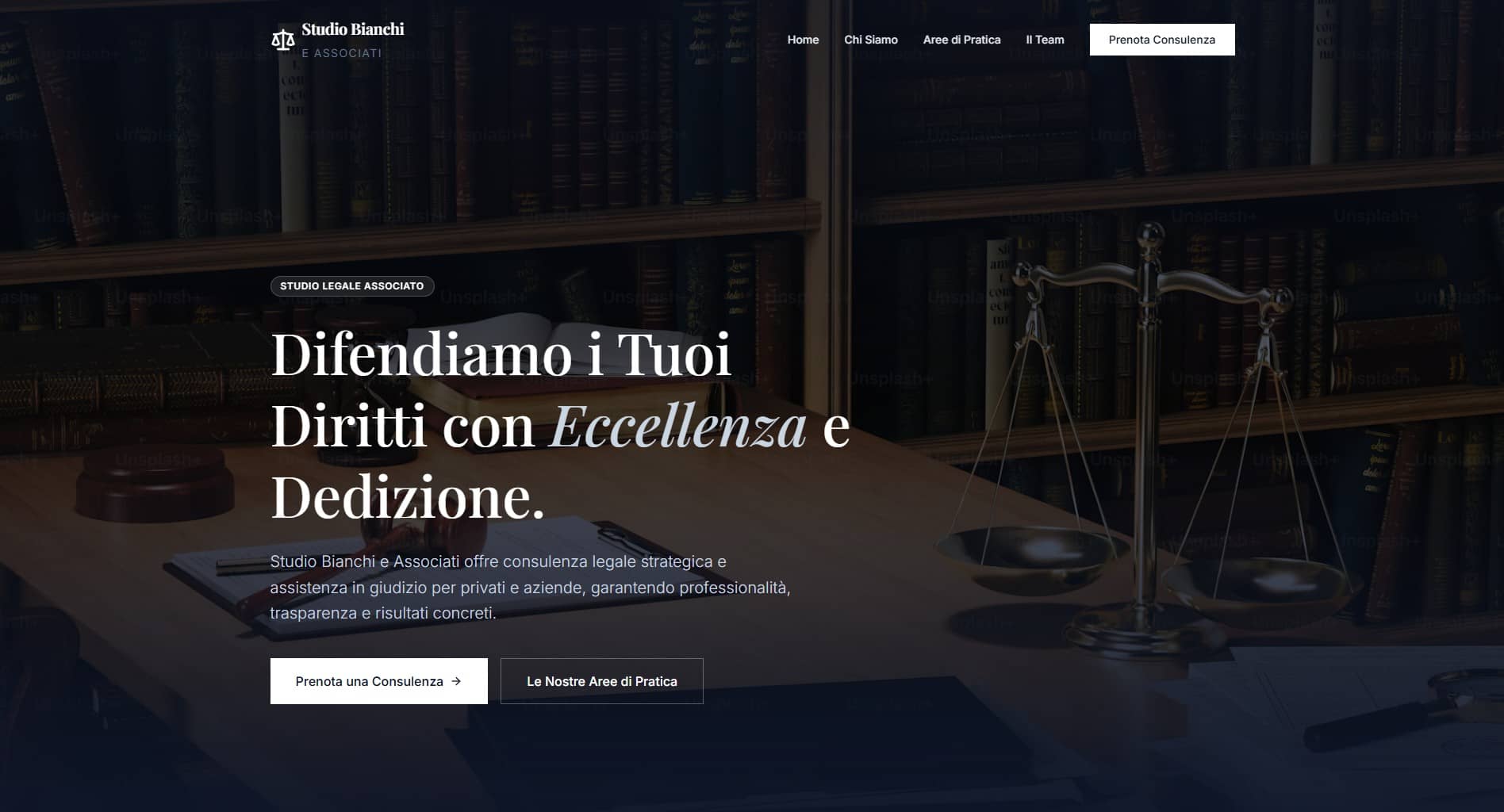 Sito Studio Legale — studio legale professionale