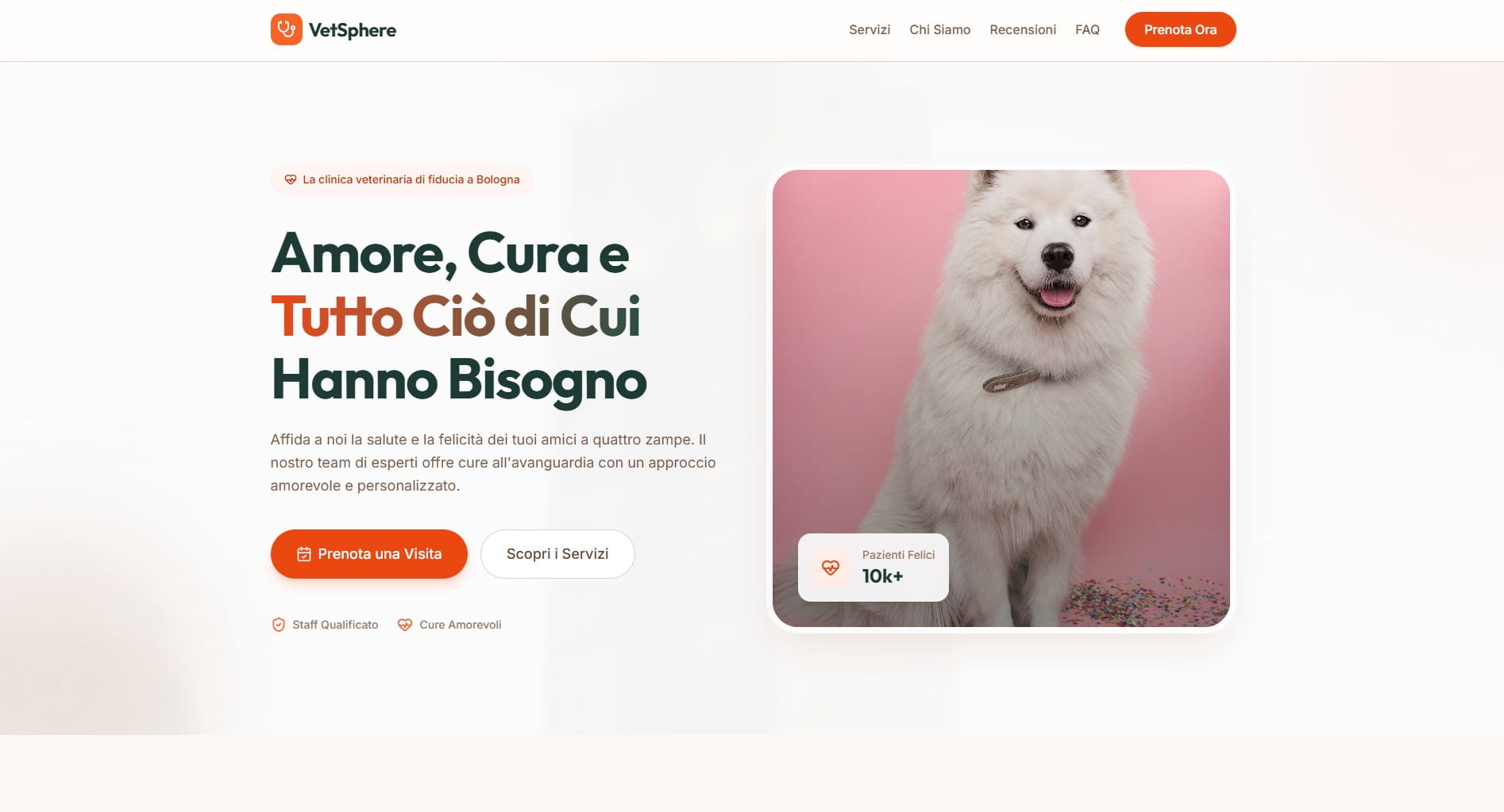 Clinica veterinaria a Macerata con presenza digitale professionale